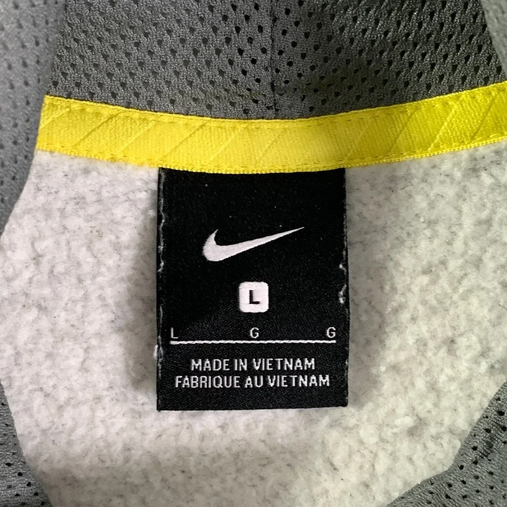 Nike Oregon Ducks Hoodie Men Large Gray Pullover Performance Sports
